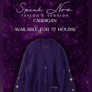 Authentic Speak Now TV Cardigan / Taylor Swift
